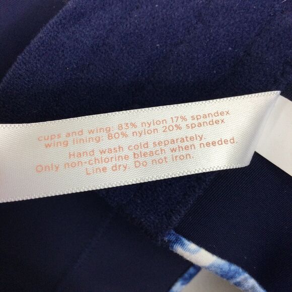 Cacique Lightly Lined No Wire Tye Dye Molded Adjustable Bra Blue Size 46DDD - Picture 8 of 12